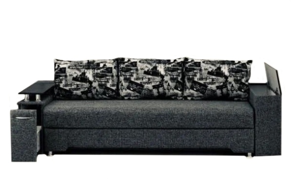 Диван раскладной Бордо с баром Рогожка